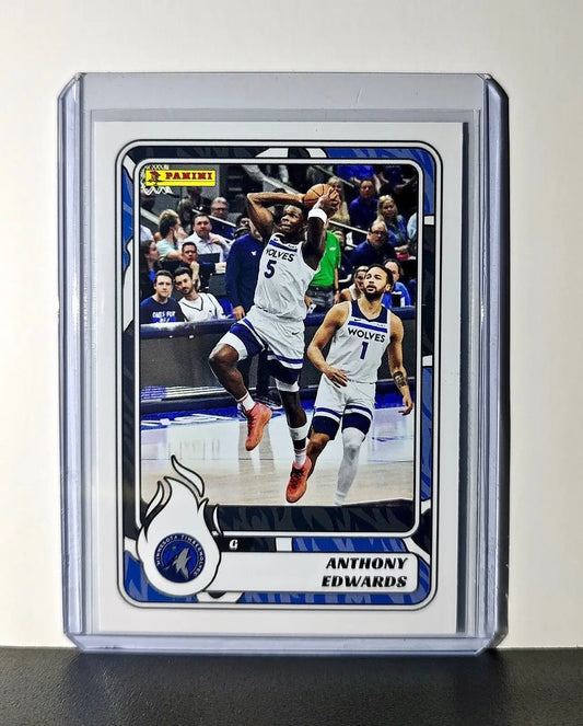 Anthony Edwards 2024-25 Panini NBA #15 Sticker Card Minnesota Timberwolves - Basketball Card Single