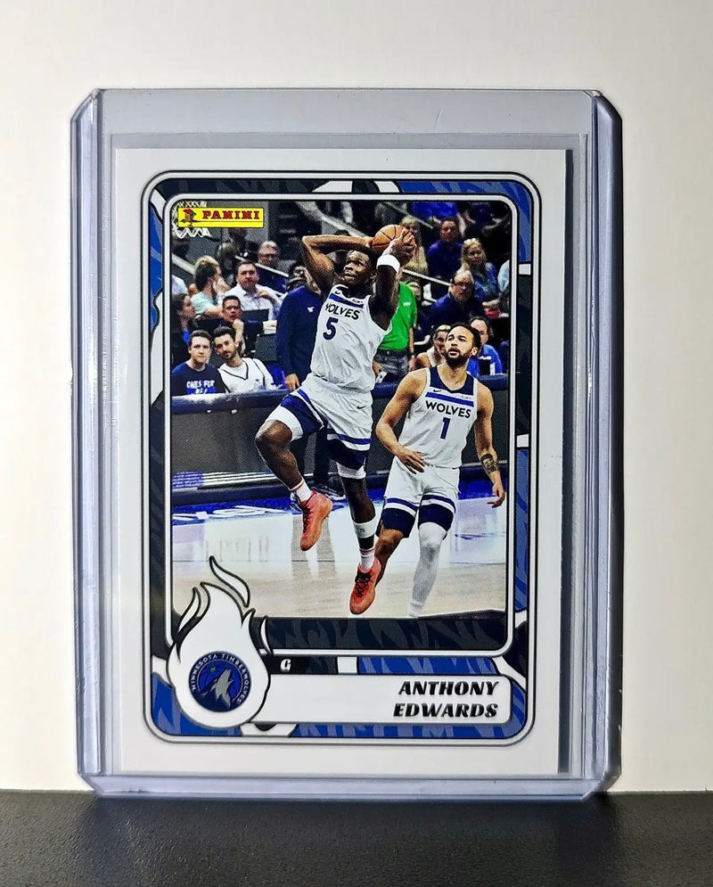 Anthony Edwards 2024-25 Panini NBA #15 Sticker Card Minnesota Timberwolves