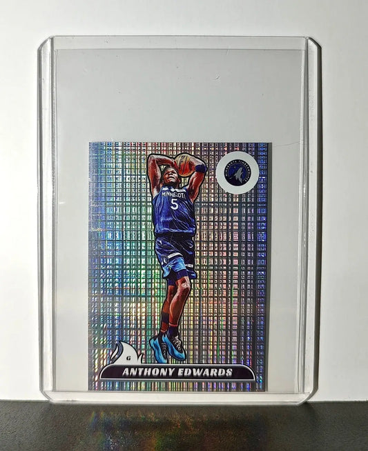 Anthony Edwards 2024-25 Panini NBA #394 Foil Sticker Card Minnesota Timberwolves - Basketball Card Single