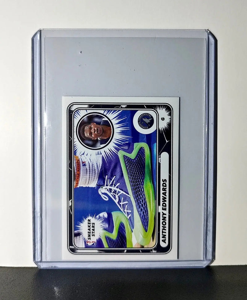Anthony Edwards Sneaker Stars 2024-25 Panini NBA #49 Sticker Card Timberwolves