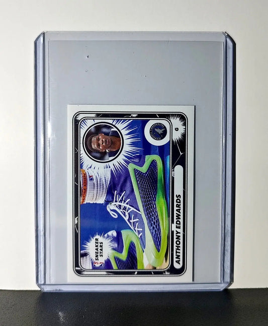 Anthony Edwards Sneaker Stars 2024-25 Panini NBA #49 Sticker Card Timberwolves - Basketball Card Single