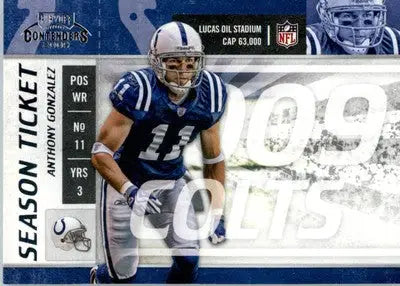 Anthony Gonzalez - 2009 Playoff Contenders - #42 - Football - Football Card Single