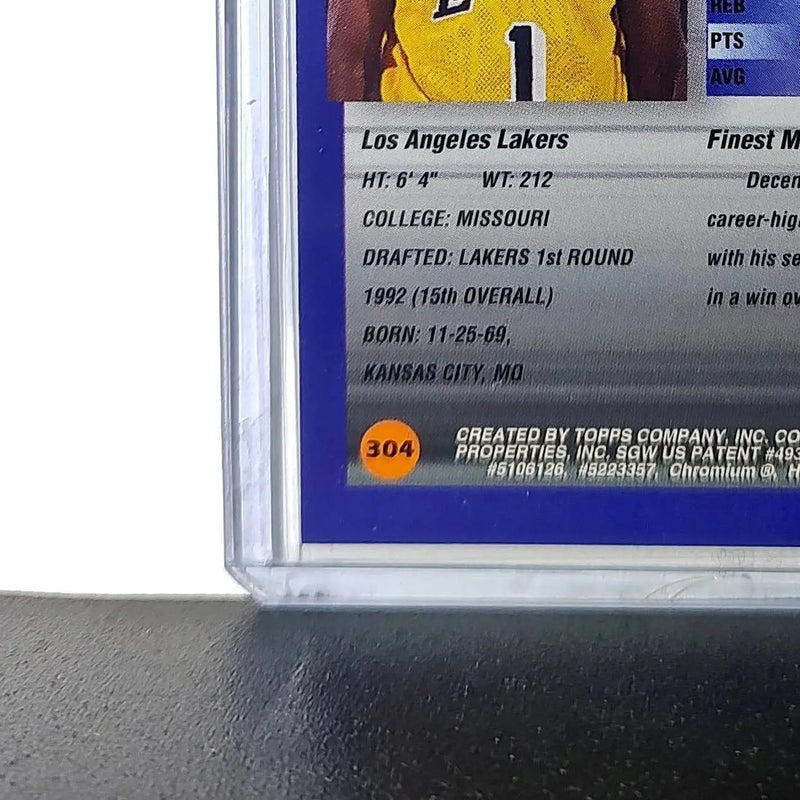 Anthony Peeler 1994-95 Topps Finest #304 Basketball Card
