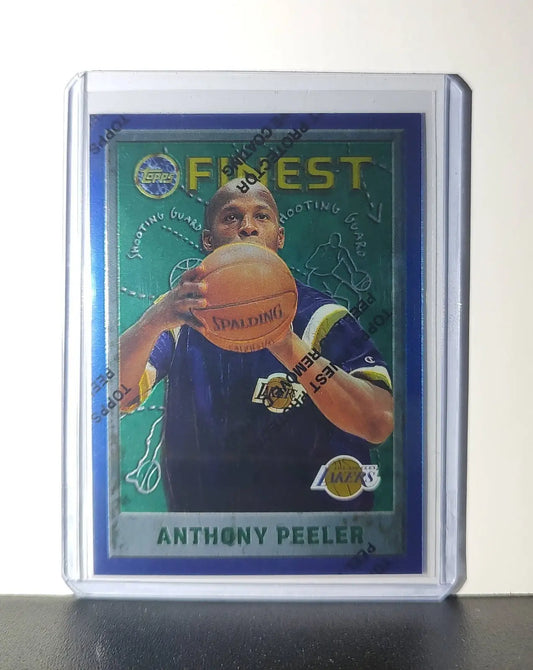 Anthony Peeler 1995-96 Topps Finest NBA #187 Card Lakers - Basketball Card Single