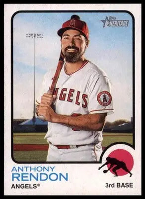 Anthony Rendon 2022 Topps Heritage #160 Los Angeles Angels - Baseball Card Single