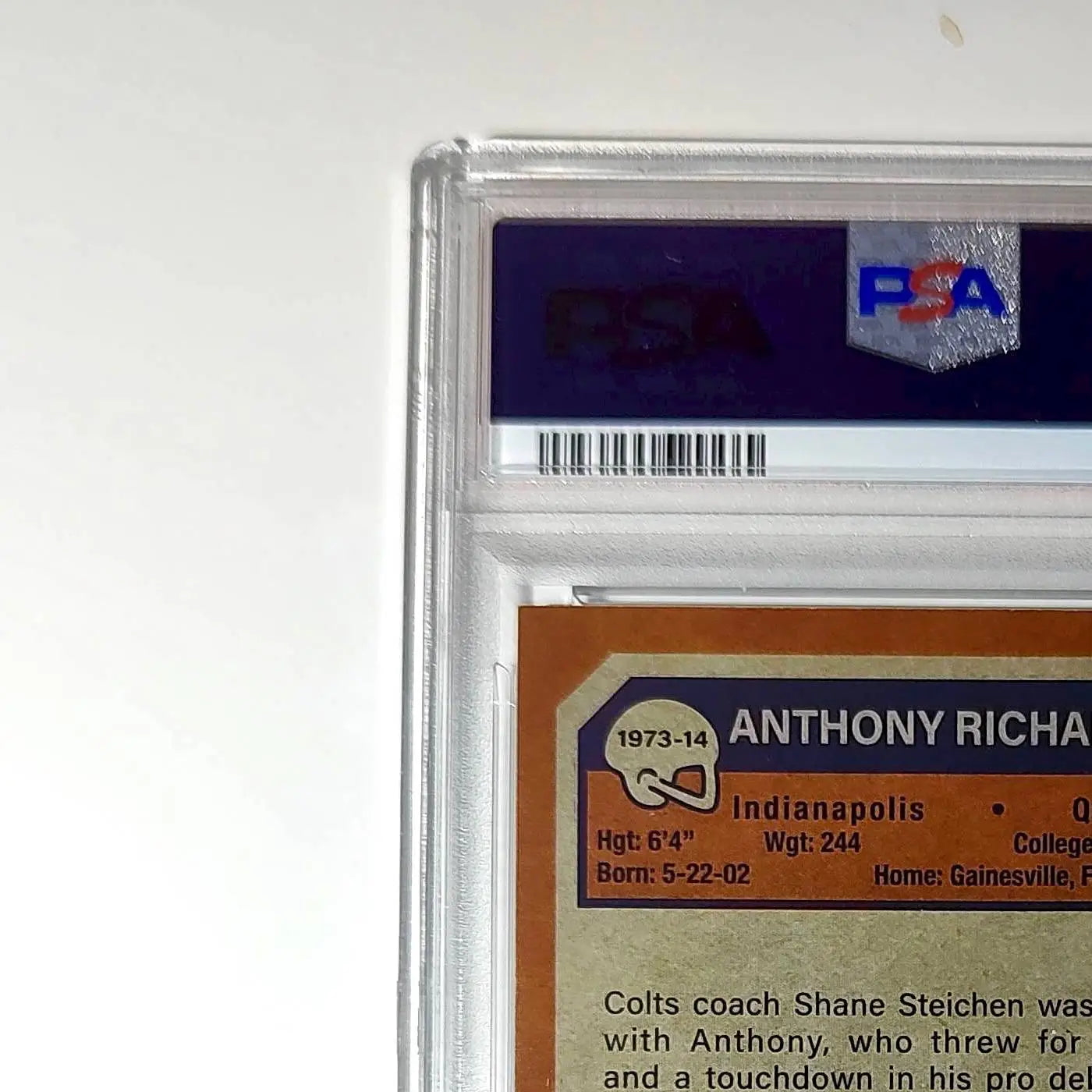 Anthony Richardson 2023 Topps #1973-14 Card Indianapolis Colts PSA 9 Mint