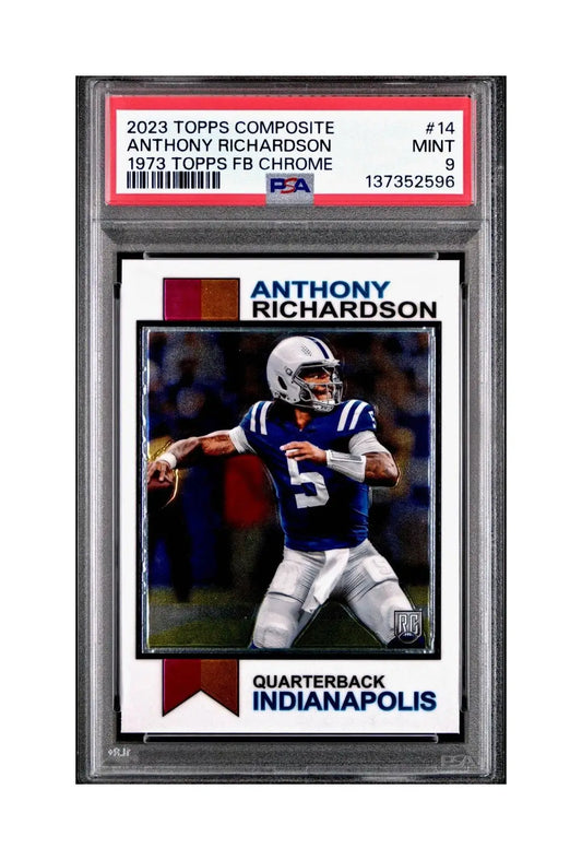 Anthony Richardson 2023 Topps #1973-14 Card Indianapolis Colts PSA 9 Mint - Football Card Single