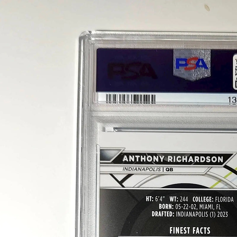 Anthony Richardson 2023 Topps 204/325 Fineest #194 Sky Blue Refractors PSA 10