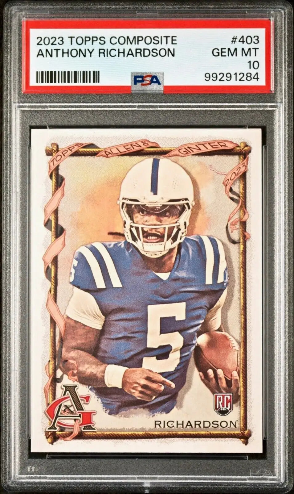 Anthony Richardson 2023 Topps Allen & Ginter NFL #403 Football Card PSA 10 Gem - Football Card Single