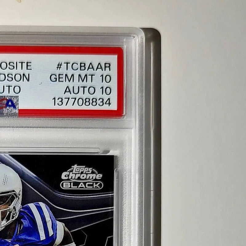 Anthony Richardson 2023 Topps Chrome Black #TCBA-AR PSA 10 Auto 10 - Football Card Single