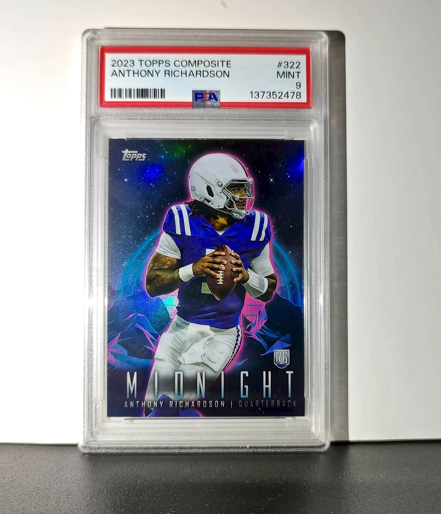 Anthony Richardson 2023 Topps Midnight Rookie #322 PSA 9 Mint