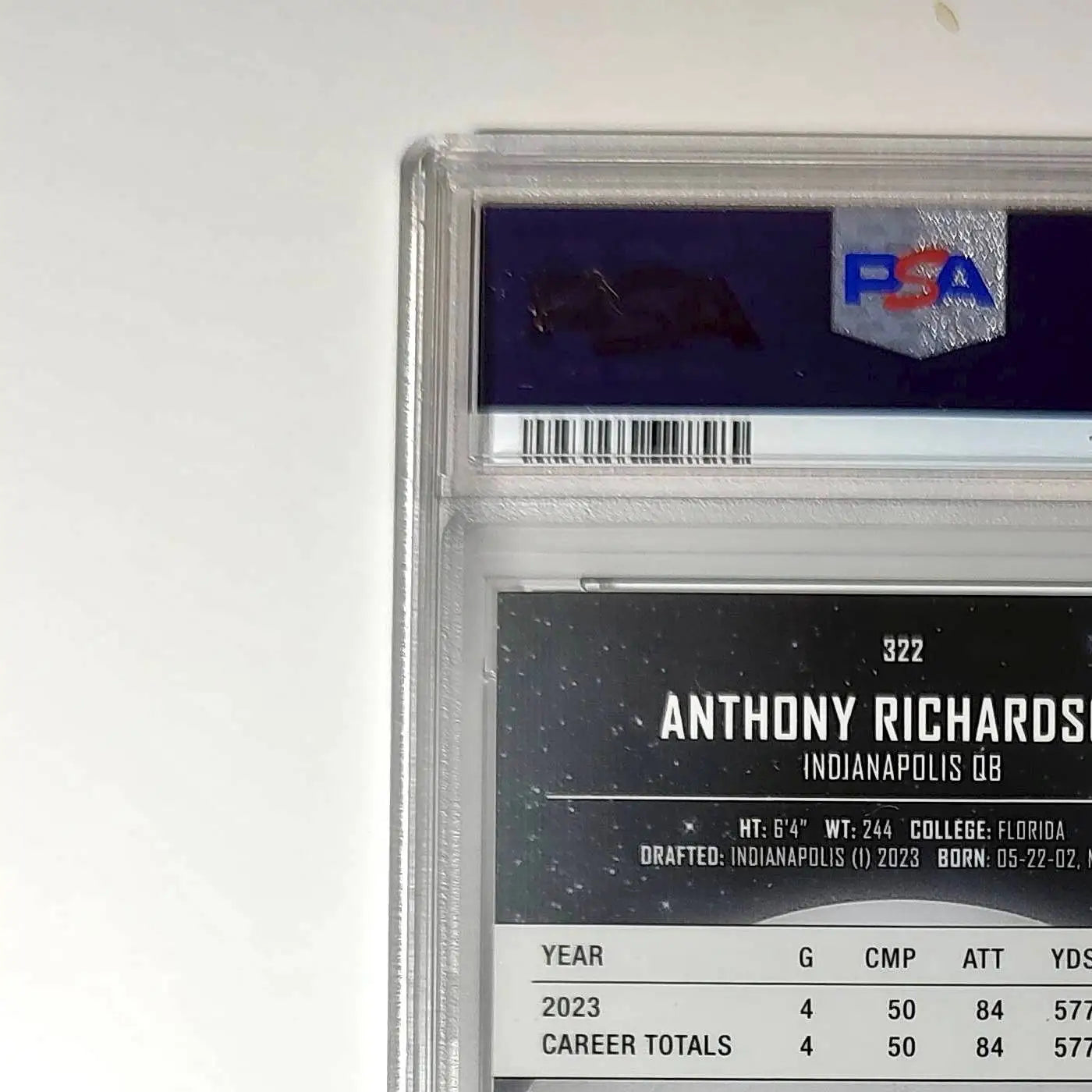 Anthony Richardson 2023 Topps Midnight Rookie #322 PSA 9 Mint