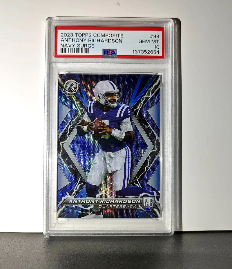 Anthony Richardson 2023 Topps Resurgence 021/225 Navy Surge PSA 10 Gem Mint