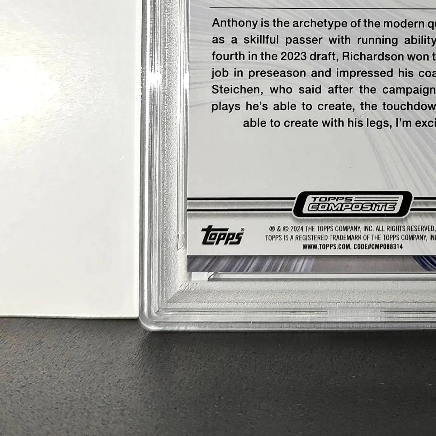 Anthony Richardson 2023 Topps Resurgence 021/225 Navy Surge PSA 10 Gem Mint