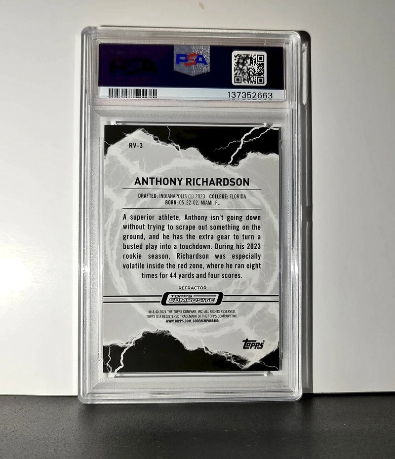 Anthony Richardson 2023 Topps Resurgence Voltaic #RV-3 Refractor PSA 10 Gem Mint