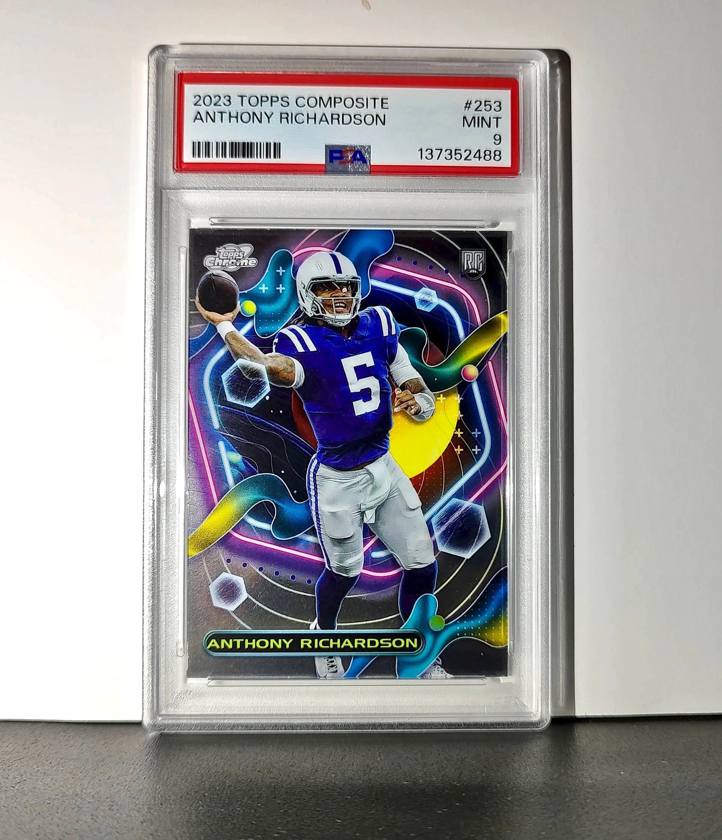 Anthony Richardson Rookie 2023 Topps Chrome Cosmic #253 PSA 9 Mint