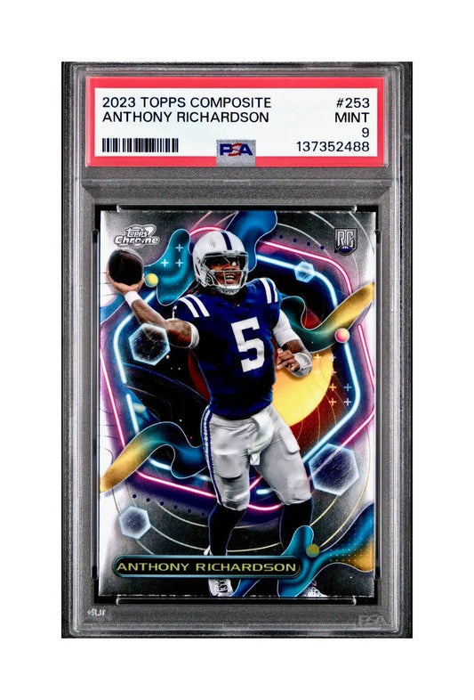 Anthony Richardson Rookie 2023 Topps Chrome Cosmic #253 PSA 9 Mint - Football Card Single