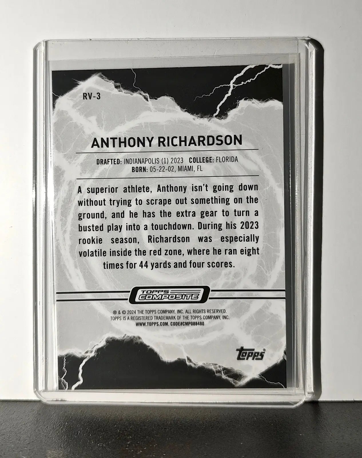 Anthony Richardson Rookie 2023 Topps Resurgence Voltaic NFL #RV-3 Card Colts - Football Card Single