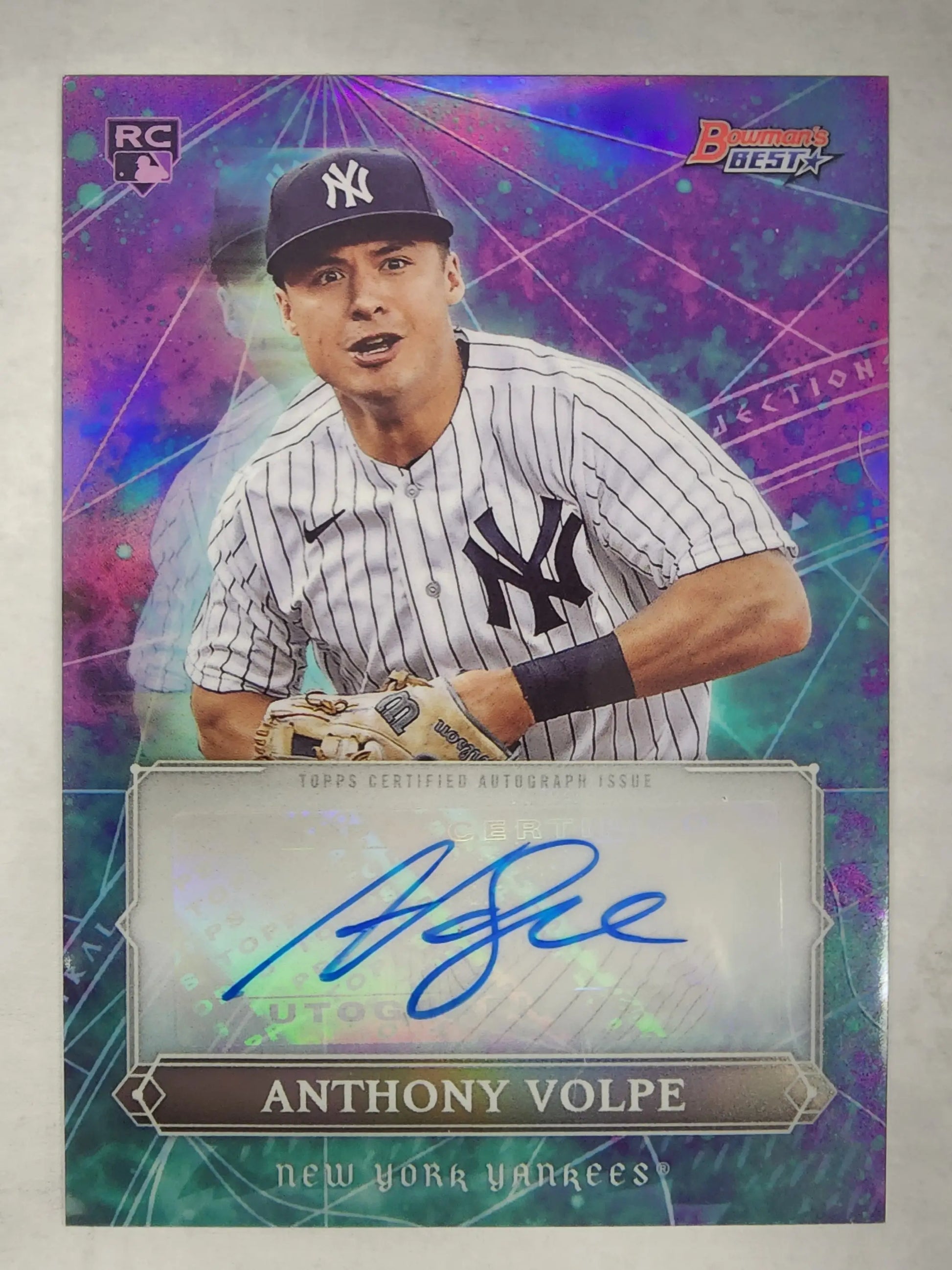Anthony Volpe 2023 Bowmans Best Astral Projections Auto #91/99 - Baseball Card Single