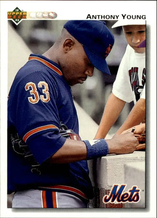 Anthony Young 1992 Upper Deck MLB #535 Baseball Card New York Mets - Baseball Card Single