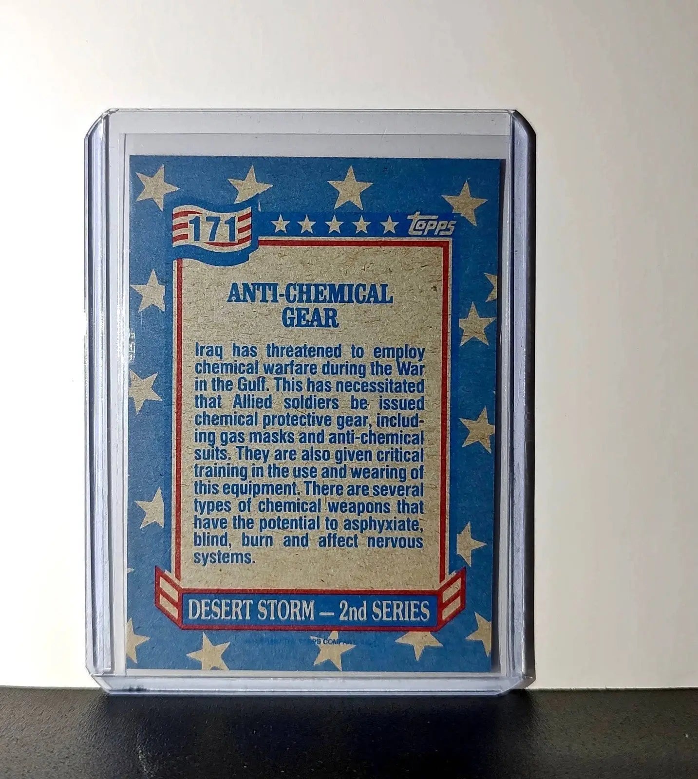 Anti-Chemical Gear 1991 Topps Desert Storm #171 Card - Non-Sports Card Single