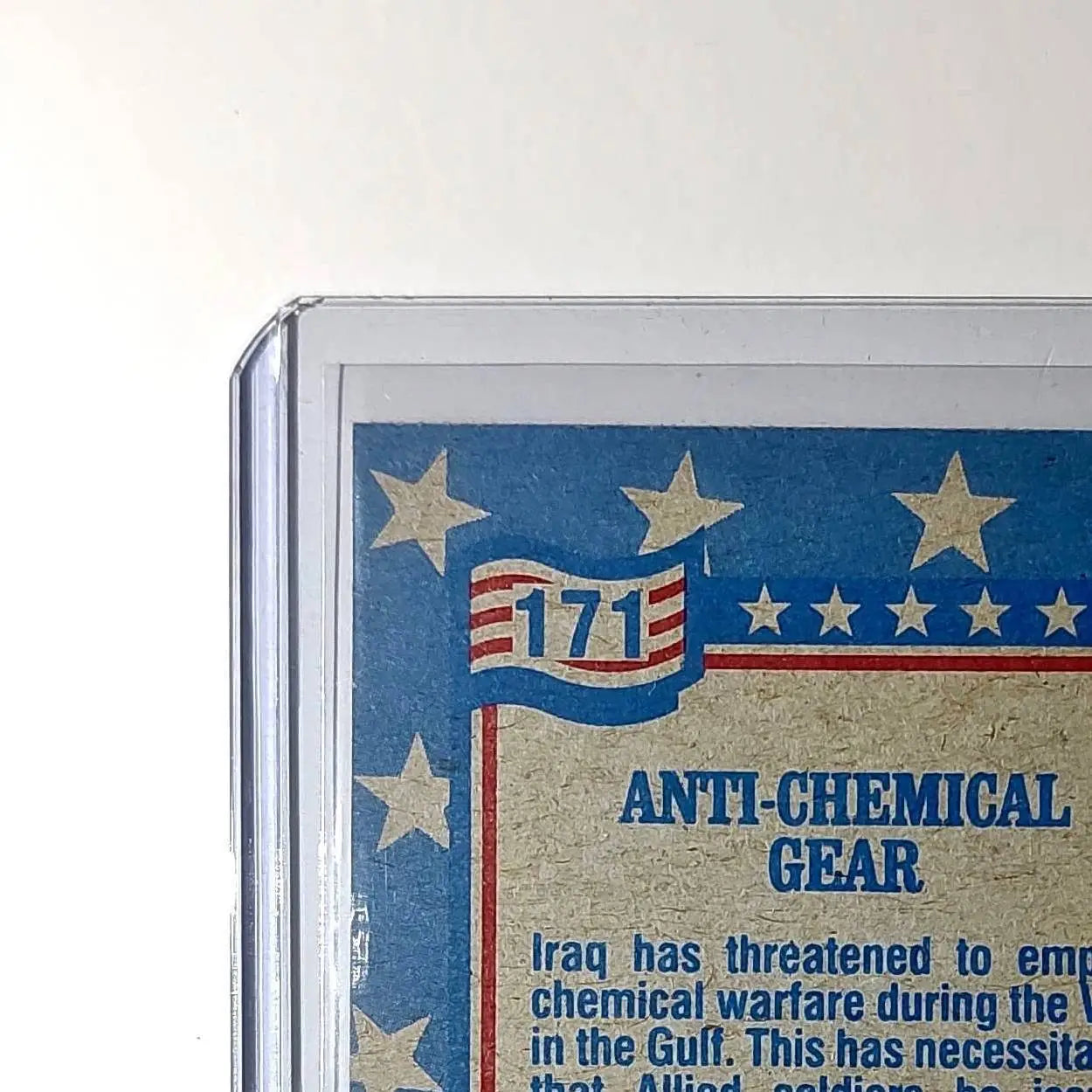 Anti-Chemical Gear 1991 Topps Desert Storm #171 Card - Non-Sports Card Single