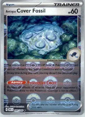 Antique Cover Fossil - Poke Ball Pattern - SV: Black Bolt - 080/086 - Holo NM - Pokémon Card Single