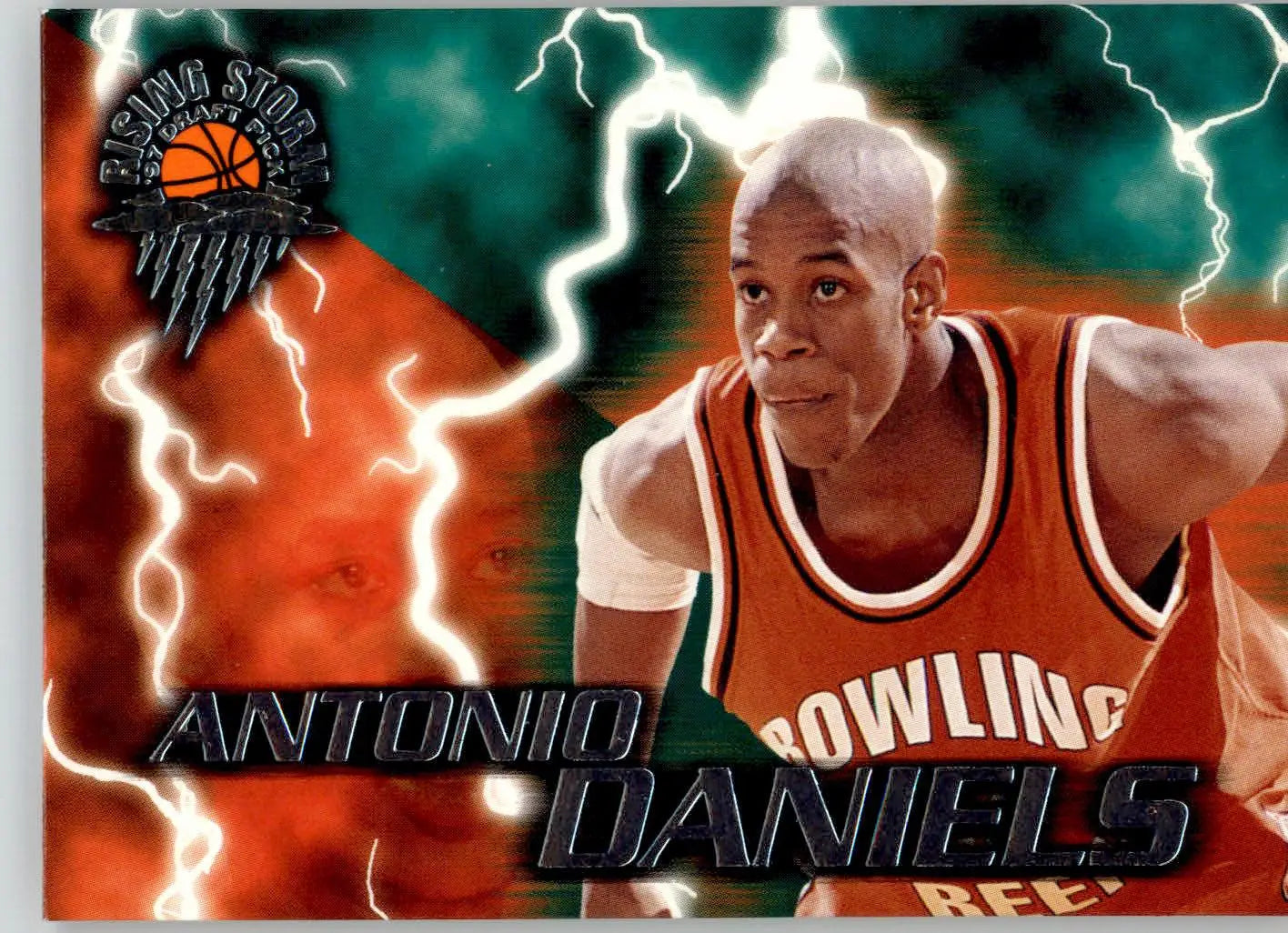 Antonio Daniels - 1997 Wheels Rookie Thunder - #4 - Rising Storm Basketball - Basketball Card Single