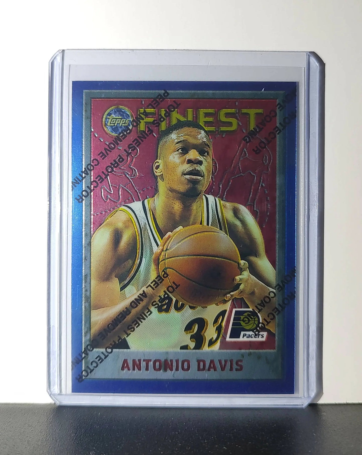 Antonio Davis 1995-96 Topps Finest NBA #211 Card Indiana Pacers - Basketball Card Single