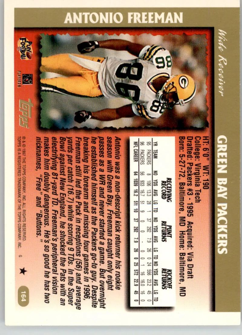 Antonio Freeman - 1997 Topps - #164 - Football - Football Card Single