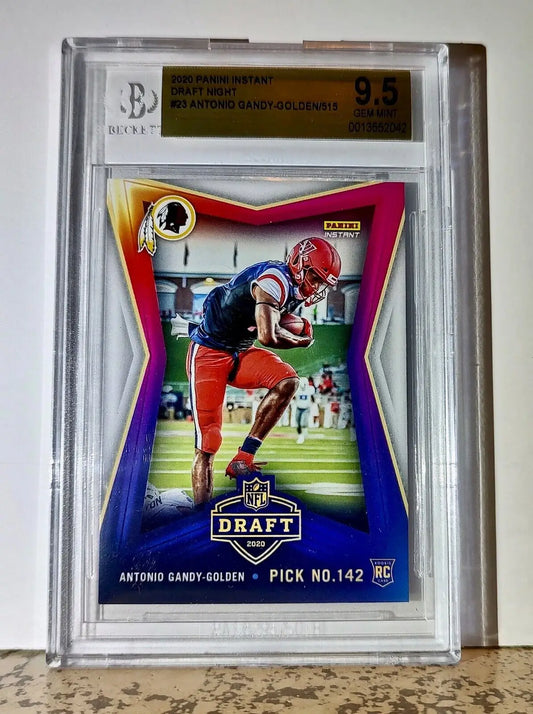 Antonio Gandy-Golden 2020 Panini NFL #23 Draft Rookie 1 of 515 BGS 9.5 Gem Mint - Football Card Single