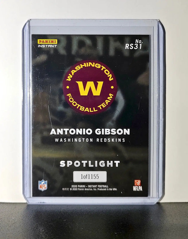 Antonio Gibson Rookie 2020 Panini NFL #31 Rookie Spotlight Washington Redskins - Football Card Single