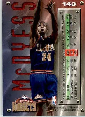 Antonio McDyess - 1995-96 Metal - #143 - RC Basketball - Basketball Card Single