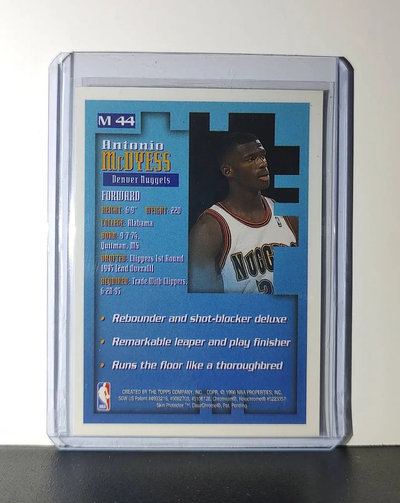 Antonio McDyess 1995-96 Topps Finest NBA #M44 Mysterly Nuggets - Basketball Card Single