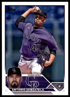Antonio Senzatela 2023 Topps #99 Colorado Rockies - Baseball Card Single