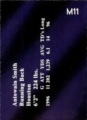 Antowain Smith - 1997 Genuine Article - #M11 - Football - Football Card Single