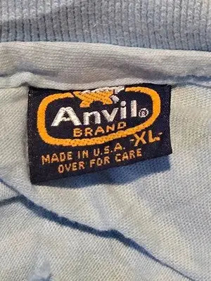 Anvil Polo Shirt Mens XL Blue DONS FAMILY PICNIC 1987 Made in USA Embroidered