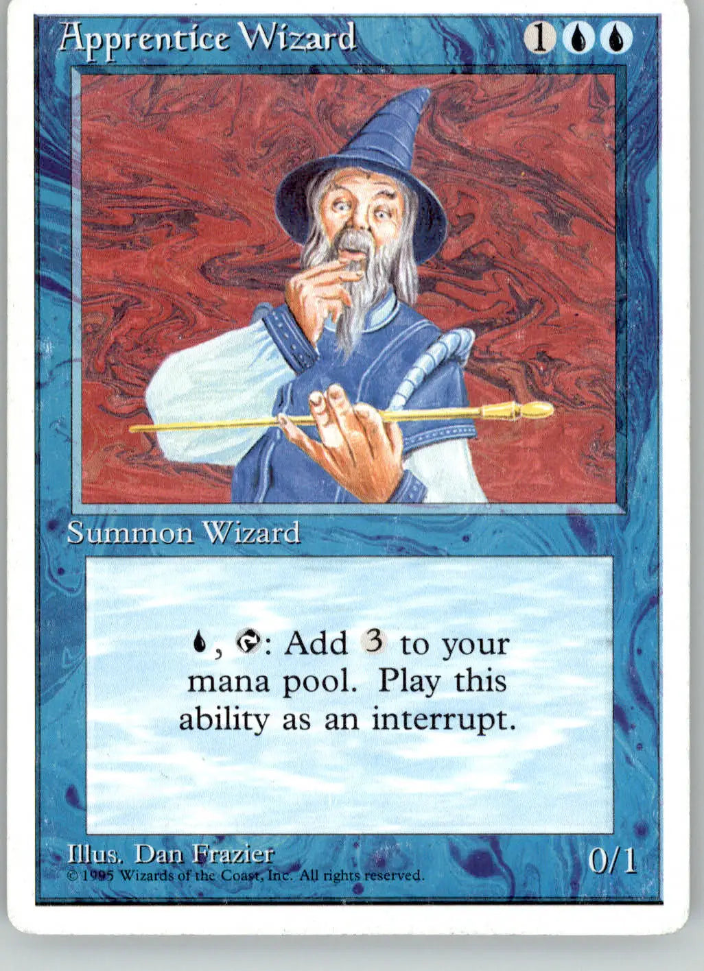 Apprentice Wizard - Fourth Edition ALTERNATE - MP Magic: The Gathering