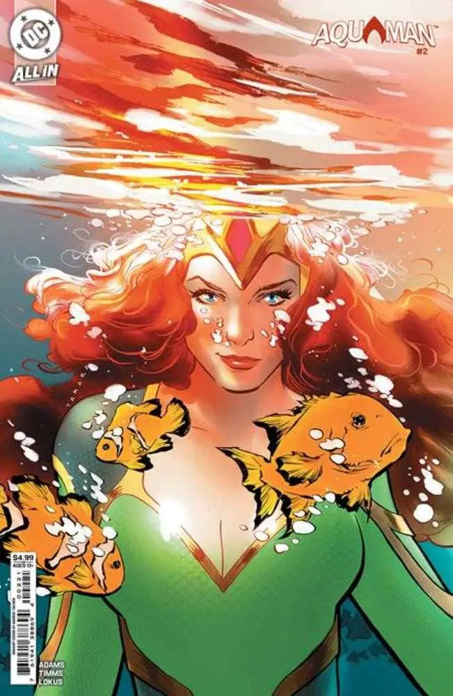 Aquaman Comic Book with Marcio Takara Card Stock Variant Cover B