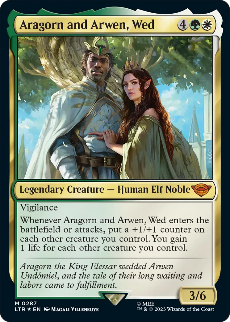 Aragorn and Arwen Wed [The Lord of the Rings: Tales of Middle-Earth] - Magic Card Single