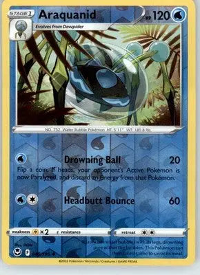 Araquanid - SWSH12: Silver Tempest - 048/195 - Reverse Holo LP - Pokémon Card Single