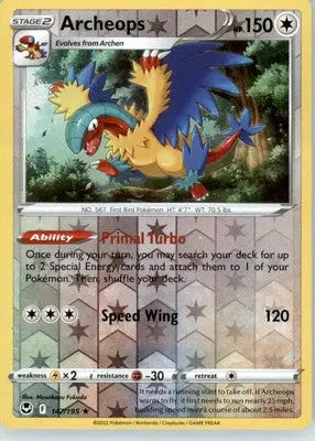 Archeops - SWSH12: Silver Tempest - Reverse Holo LP - #147/195 - Pokémon Card Single