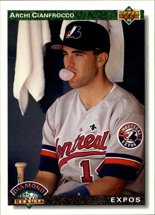Archi Cianfrocco 1992 Upper Deck MLB #772 Rookie Baseball Card Montreal Expos - Baseball Card Single