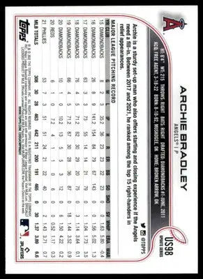 Archie Bradley 2022 Topps Update #US98 Los Angeles Angels - Baseball Card Single