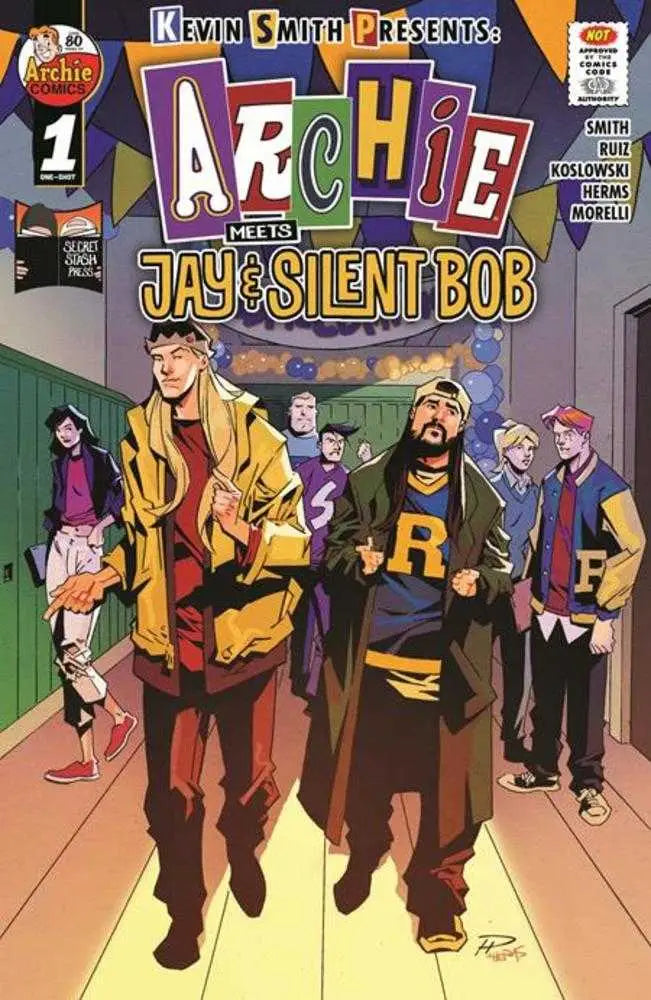 Comic book cover of Archie Meets Jay and Silent Bob by Phil Hester and Matt Herms