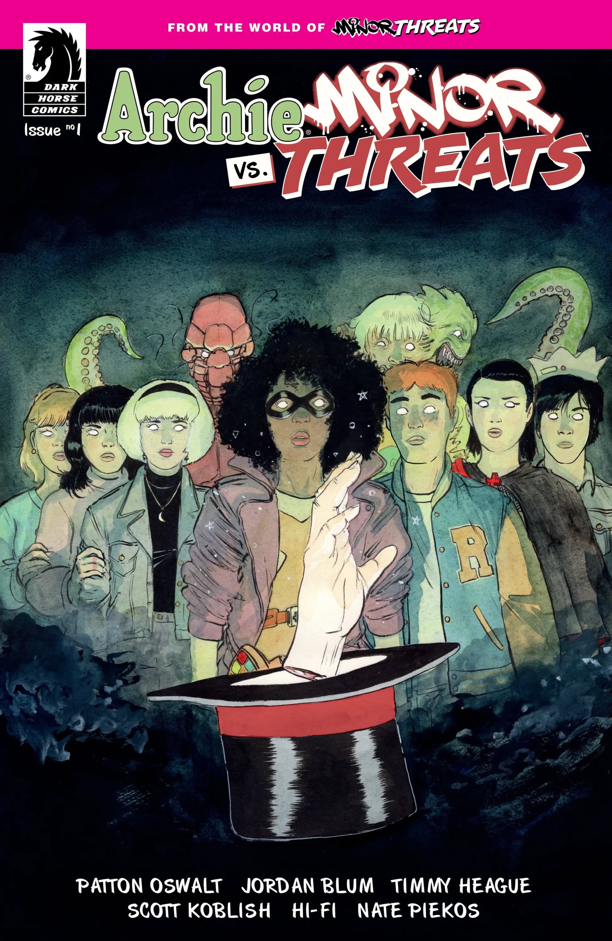 Comic book featuring Archie and Minor Threats characters from Archie vs Minor Threats #1