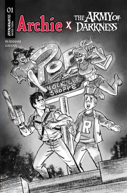 Archie X Army Of Darkness #1 Cover J 1 in 10 Bill Galvan Pencils Variant - Back Issues