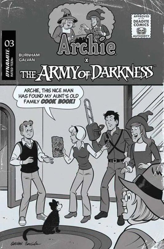 Archie X Army Of Darkness #3 Cover G 1 in 10 Bill Galvan Pencils Variant - Back Issues