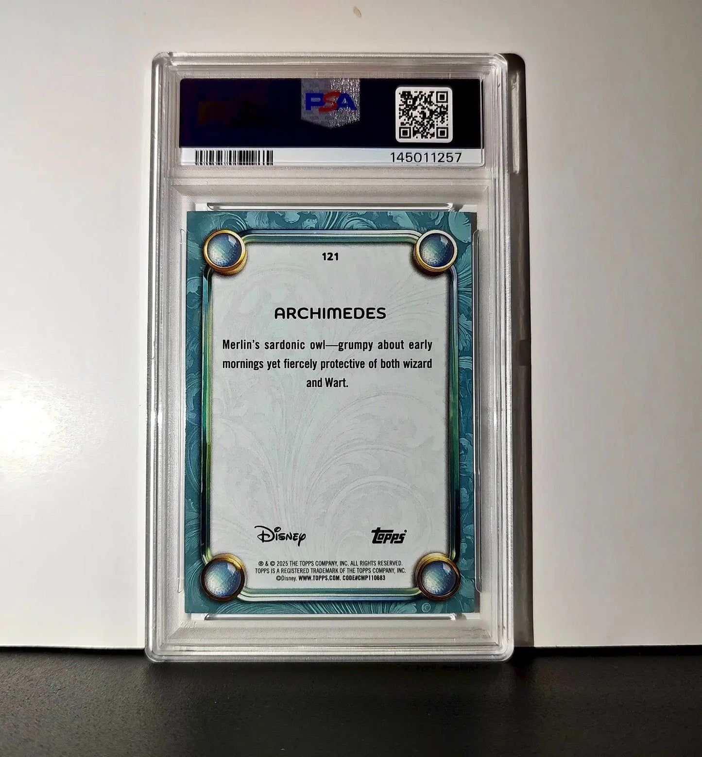 Archimedes 2025 Topps Disney #121 Diamond Card The Sword in the Stone PSA 8 - Non-Sports Card Single