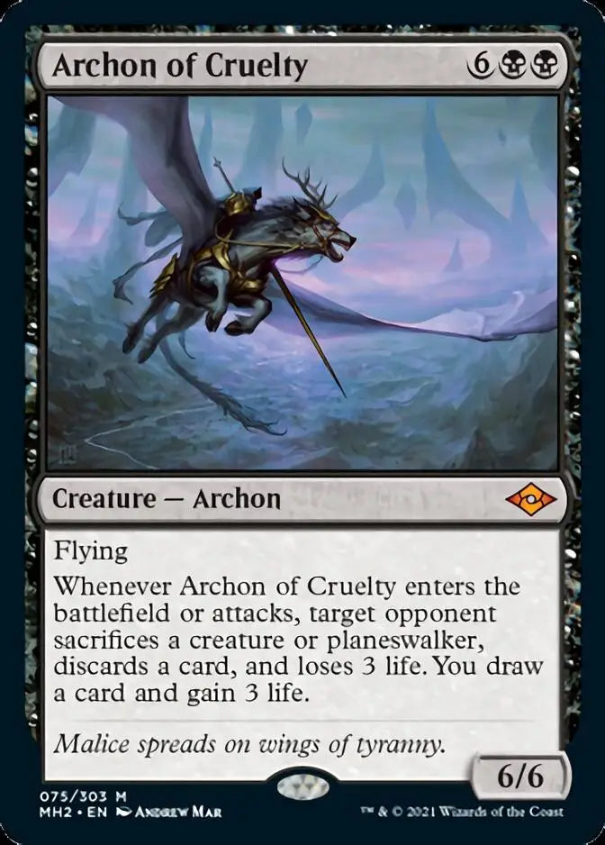 Archon of Cruelty [Modern Horizons 2] - Magic Card Single